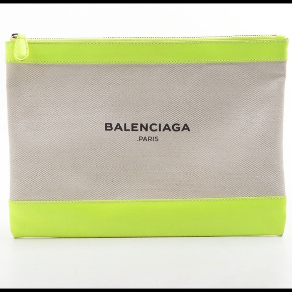 Balenciaga Handbags - Balenciaga Logo City Bag in Neon Leather Purse Handbag